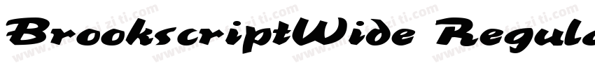 BrookscriptWide Regular字体转换